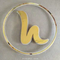 تابلو چلنیوم حروف برجسته H h لوگو