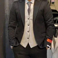 کت و شلوار مشکی ژیله دو رو صنعتی(شوک پلاس )