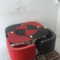 میز ناهار خوری ۴نفره شیشه ای