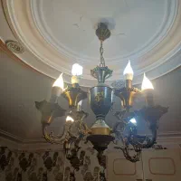 لوستر ۴ شاخه برنز