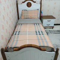 تخت خواب یک نفره + پایتختی
