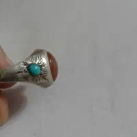 انگشتر نقره مردانه سه نگین|کلکسیون اشیاء عتیقه|تهران, تهران‌نو|دیوار