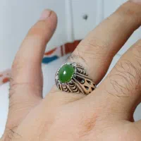 انگشتر نقره یشم طبیعی|جواهرات|تهران, امام زاده حسن|دیوار