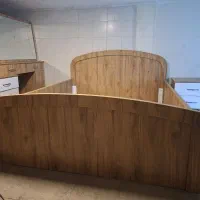 تختخوابmdf جکدار فلزی بالابازشوباعسلی ومیز آرایش