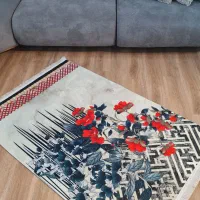 فرش فانتزی گل دار|فرش|ساری, |دیوار