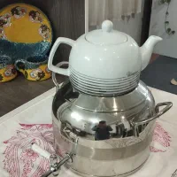 قوری و کتری شیردار استیل