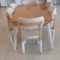 میز نهارخوری بامبو اقساط بدون بهره کد 077|میز و صندلی غذاخوری|زنجان, |دیوار