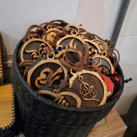 گردنبند و آویز اسم چوبی|زیورآلات و اکسسوری|رشت, جهاد|دیوار