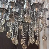 تک لوستر تمام برنزی سیلور ده شعله با طراحی عالی