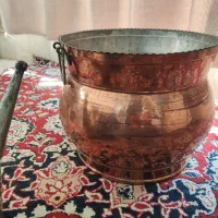 ظروف مسی قدیمی قدمت دار|کلکسیون اشیاء عتیقه|کرج, گلستان|دیوار