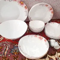 ارکوپال ۲۸ پارچه. لیوان آب لیوان چای فارج جا قاشقی|ظروف سرو و پذیرایی|اصفهان, عمان سامانی|دیوار