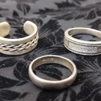 سه عدد حلقه نقره 925 خاص