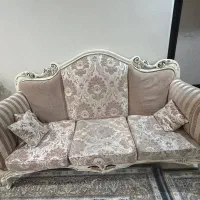 فروش فوری مبلمان ۹ نفره به همراه ۲ جلو مبلی