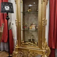 بوفه ویترین ورق طلا نو