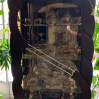 بوفه ویترین چوبی|بوفه، ویترین، کنسول|شاهینشهر, خانه کارگر|دیوار