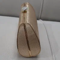 کیف مجلسی (کلاچ) طلایی|کیف، کفش، کمربند|ساری, |دیوار