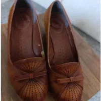 کفش پاپیونی قهوه ای