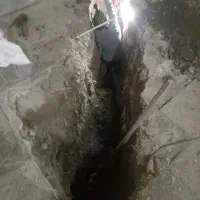 چاهکن و وصل کردن لوله از چآه ب فاضلاب شهری