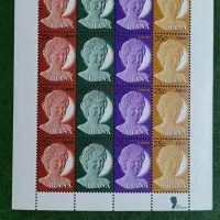 شیت تمبر خارجی فوق‌العاده  زیبا دایانا