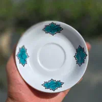 نعلبکی مقصود فیروزه ای|ظروف سرو و پذیرایی|اصفهان, سنبلستان|دیوار