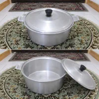 قابلمه روی آلومینیومی سایز ۳۷ با درب و سالم