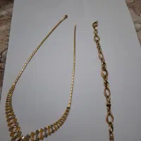سینه ریز ،دستبند و سه عدد النگو بچه گانه طلا|جواهرات|اردبیل, |دیوار