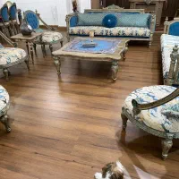 مبل کلاسیک فرانسوی همراه با غذاخوری|مبلمان خانگی و میز عسلی|لاهیجان, گلستان|دیوار