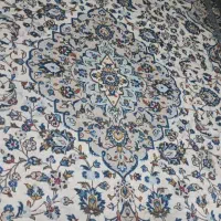 قالی ۱۲ متری دستباف اردکان زمینه کرم