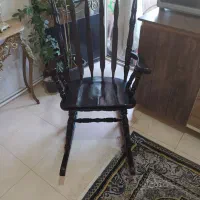 صندلی راک چوبی