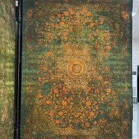 فرش سبز سیزان نمای باجلوه اصیل ایرانی|فرش|بوشهر, |دیوار