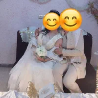 لباس عروس سنگ کاری شده شکیل و زیبا|لباس|رشت, ساغری سازان|دیوار