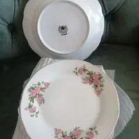 ظروف چینی گل سرخی و قاشق و چنگال|ظروف سرو و پذیرایی|کرمان, |دیوار