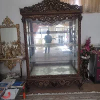 ویترین سلطنتی چوب گردو|بوفه، ویترین، کنسول|مبارکه, |دیوار