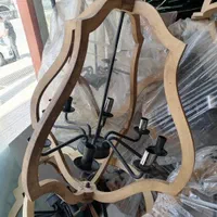 لوسترهای چوب و فلز مناسب تولیدکننده هاو فروشنده ها|لوستر و چراغ آویز|کرج, شهرک اوج|دیوار