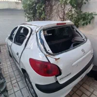 پژو ۲۰۶ تصادفی مدل ۱۴۰۰ تیپ ۲ چپی روشن حرکت