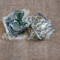 فروش ۳ عدد لباس نظامی دیجیتال سبز +۲ عدد پوتین طبی