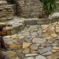 محوطه سازی حیاط ویلا صفر تا صد|خدمات باغبانی و درختکاری|صومعهسرا, |دیوار