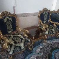 مبل سلطنتی ۹ نفره درحد نو|مبلمان خانگی و میز عسلی|افشار, |دیوار