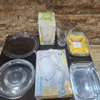 ظروف والتر و کریستال و پیرکس دکمه دار مستطیل گلدان