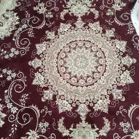 یک جفت فرش دوازده متری رنگ زرشکی/کرم