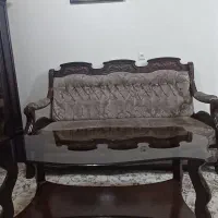 مبل ۷ نفره چوب راش|مبلمان خانگی و میز عسلی|مبارکه, |دیوار