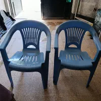 صندلی پلاستیکی آبی