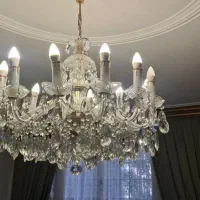 لوستر کریستال ۱۲ شاخه سنگین|لوستر و چراغ آویز|تهران, یوسفآباد|دیوار