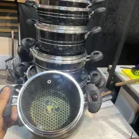 سرویس ۱۴ پارچه قابلمه هلنا|ظروف پختوپز|اصفهان, ابر|دیوار