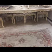 مبل استیل مدل گوشواره به همراه سرویس نهارخوری|مبلمان خانگی و میز عسلی|مشهد, سجاد شهر|دیوار