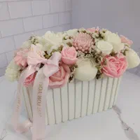 باکس گل شمع مناسب هدیه و دکور از  ۷۰۰ تومان