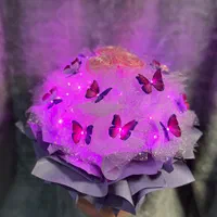 رز روبانی و پروانه جاودان|گل مصنوعی|برازجان, |دیوار