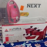 جارو برقی و سرویس قابلمه هشت پارچه