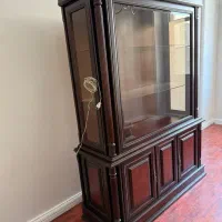 بوفه ویترین تمام چوب