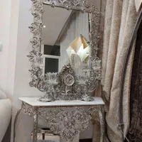 ست کامل آینه و شمعدون و ساعت تمام برنج|صنایع دستی و سایر لوازم تزئینی|اصفهان, احمدآباد|دیوار